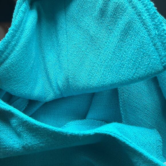 Women's Teal Boxy Top Size 16 Lightweight Beaded Embellished Coastal Beachy - Picture 8 of 8